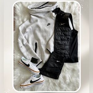 Nike Dri-Fit Mesh Power Victory Black Leggings Medium